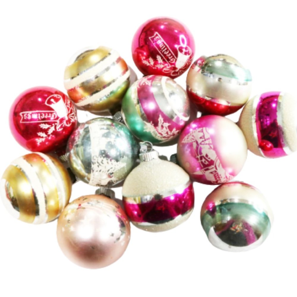Shiny Brite Ornaments, Vintage Christmas Ornaments